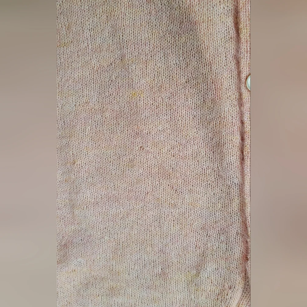 J. Crew Mohair Blend Boyfriend Cardigan Women's S Peach Button Down Long-sleeved - Picture 10 of 13